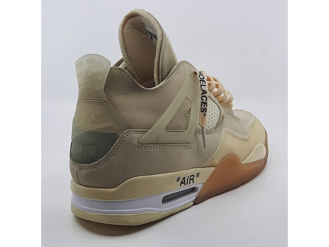 Paar sneakers, maat 44 1/2, air jordan, 4 retro off-white sail women cv9388-100 - afbeelding 17 van  28