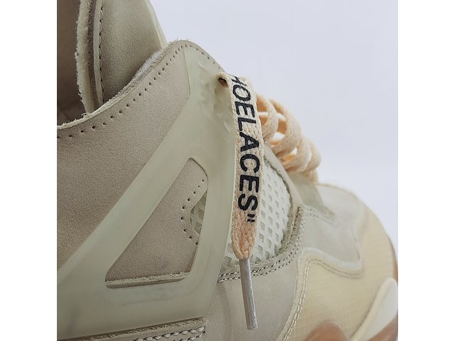 Paar sneakers, maat 44 1/2, air jordan, 4 retro off-white sail women cv9388-100 - afbeelding 18 van  28