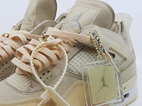 Paar sneakers, maat 44 1/2, air jordan, 4 retro off-white sail women cv9388-100 - afbeelding 23 van  28