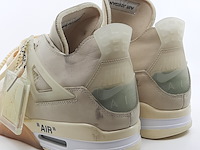 Paar sneakers, maat 44 1/2, air jordan, 4 retro off-white sail women cv9388-100 - afbeelding 28 van  28