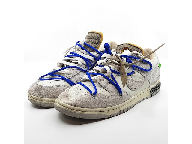 Paar sneakers, maat 45, nike, dunk low off-white lot 32 dj0950-104 - afbeelding 6 van  13