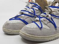 Paar sneakers, maat 45, nike, dunk low off-white lot 32 dj0950-104 - afbeelding 7 van  13