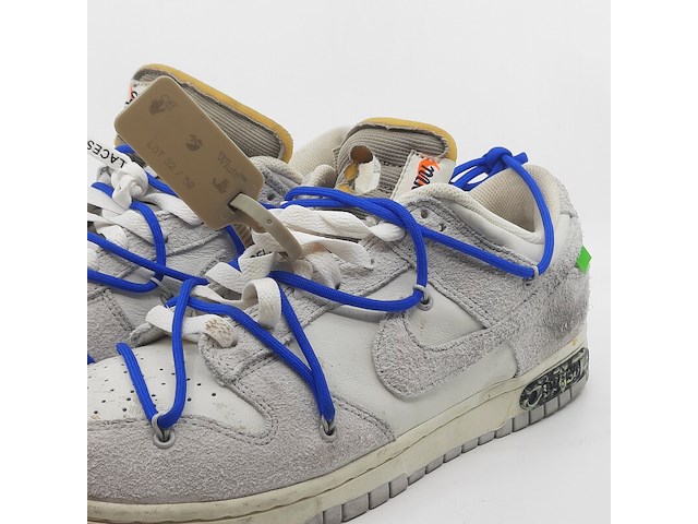 Paar sneakers, maat 45, nike, dunk low off-white lot 32 dj0950-104 - afbeelding 8 van  13
