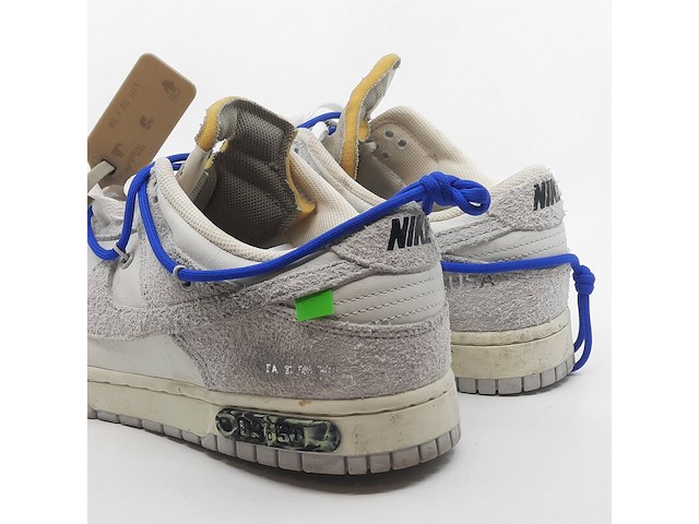 Paar sneakers, maat 45, nike, dunk low off-white lot 32 dj0950-104 - afbeelding 10 van  13