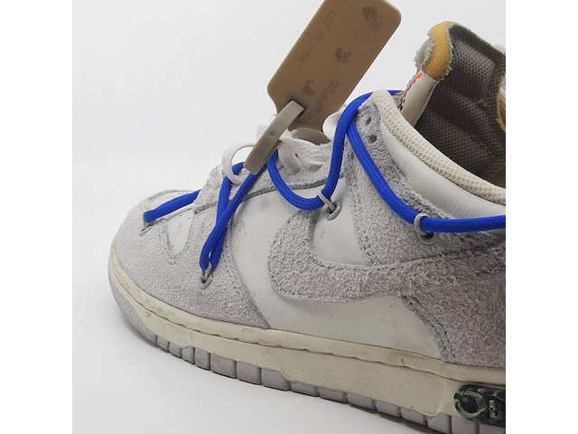 Paar sneakers, maat 45, nike, dunk low off-white lot 32 dj0950-104 - afbeelding 11 van  13
