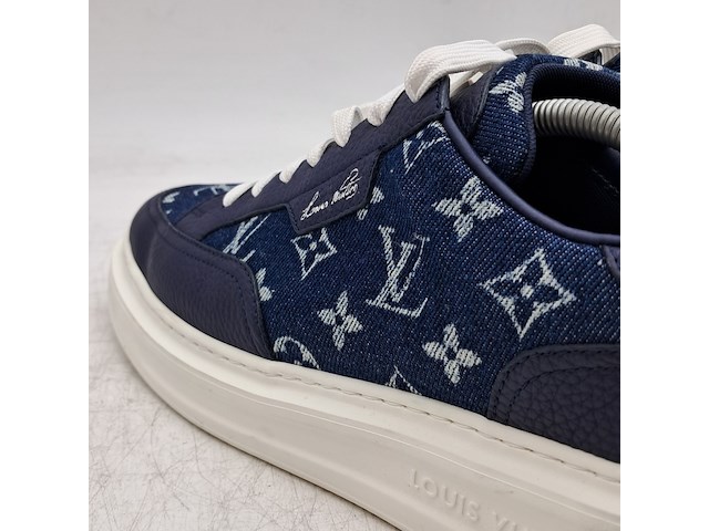 Paar sneakers, maat 8, louis vuitton, blauw - afbeelding 2 van  8