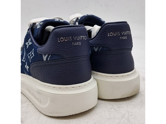 Paar sneakers, maat 8, louis vuitton, blauw - afbeelding 7 van  8