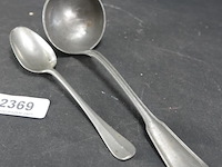 Paar tinnen lepels - afbeelding 2 van  5