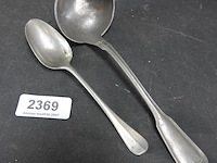 Paar tinnen lepels - afbeelding 3 van  5