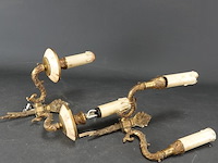 Paar vergulde wandkandelaren - afbeelding 5 van  5