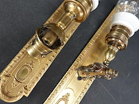 Paar vergulde wandlampjes - afbeelding 4 van  5