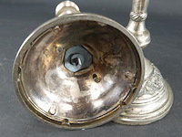 Paar verzilverde kandelaren - afbeelding 5 van  5