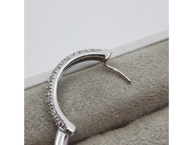 Paar witgouden creolen, 18 karaats, leo pizzo - afbeelding 5 van  13