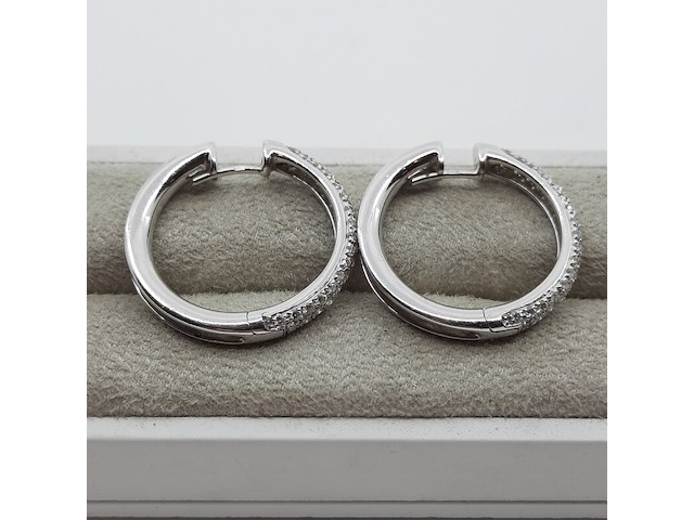 Paar witgouden creolen, 18 karaats, leo pizzo - afbeelding 6 van  13