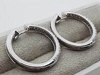 Paar witgouden creolen, 18 karaats, leo pizzo - afbeelding 7 van  13