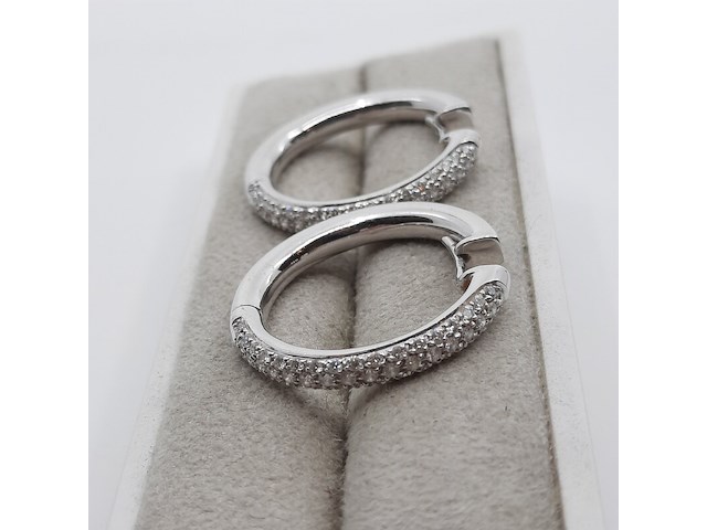 Paar witgouden creolen, 18 karaats, leo pizzo - afbeelding 12 van  13