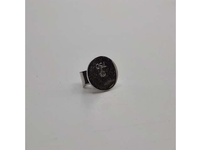 Paar witgouden creolen, 18 karaats - afbeelding 5 van  17