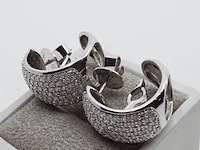 Paar witgouden creolen, 18 karaats - afbeelding 17 van  17