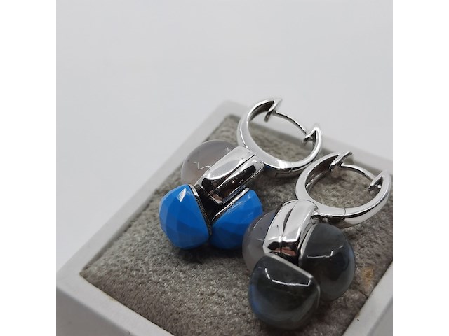 Paar witgouden oorhangers, 18 karaats, choices - afbeelding 4 van  16