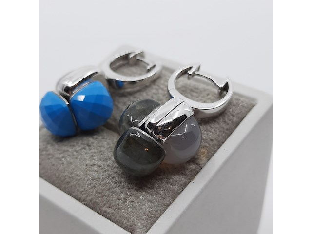 Paar witgouden oorhangers, 18 karaats, choices - afbeelding 5 van  16