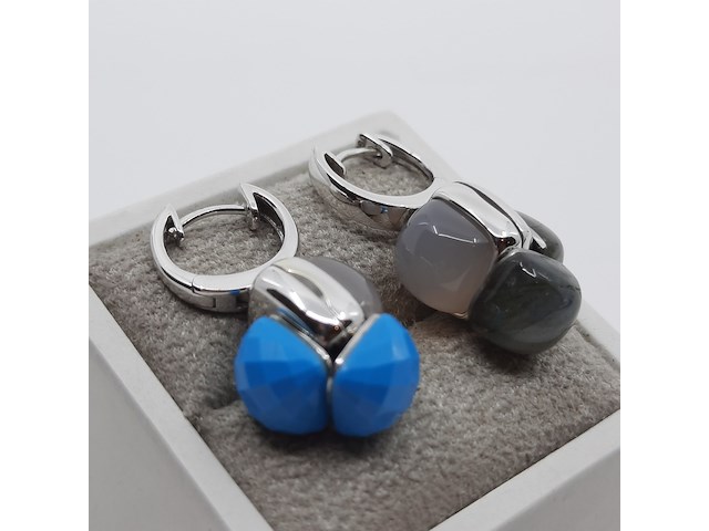 Paar witgouden oorhangers, 18 karaats, choices - afbeelding 10 van  16