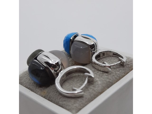 Paar witgouden oorhangers, 18 karaats, choices - afbeelding 14 van  16