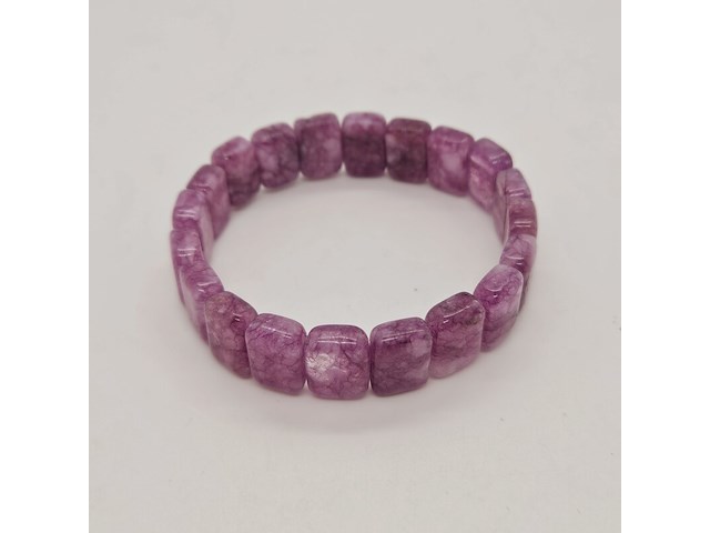 Paarse amethist armband - afbeelding 1 van  4