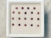 Paarse diamanten lotje 1.06 ct