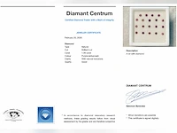 Paarse diamanten lotje 1.06 ct - afbeelding 3 van  3
