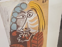 Pablo picasso lithograaf ''homme assis'' - limited edition 29/250 - afbeelding 2 van  8