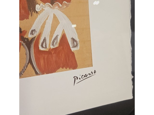 Pablo picasso lithograaf ''homme assis'' - limited edition 29/250 - afbeelding 4 van  8