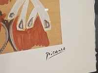 Pablo picasso lithograaf ''homme assis'' - limited edition 29/250 - afbeelding 4 van  8