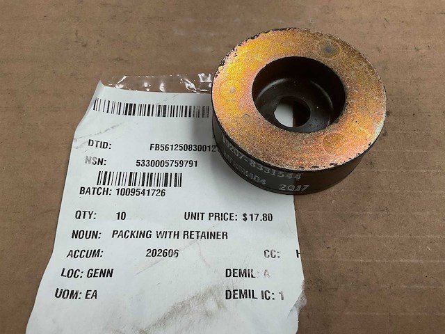 Packing with retainer (10x) - afbeelding 1 van  4