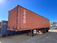 Pacton container + chassistrailer - afbeelding 1 van  13