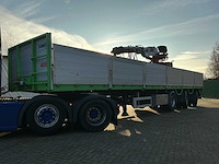 Pacton stenentrailer met kennis kraan