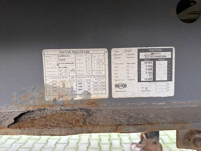 Pacton txd339 oplegger - afbeelding 22 van  29