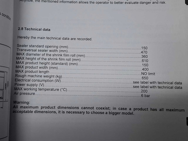 Pactur - 2013 - auto - 60l / tl70b - folie verpakkingsmachine met krimptunnel - afbeelding 6 van  18