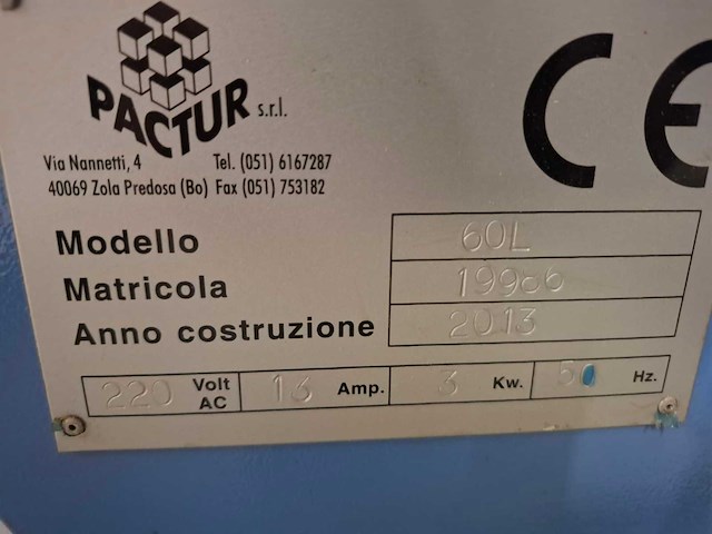 Pactur - 2013 - auto - 60l / tl70b - folie verpakkingsmachine met krimptunnel - afbeelding 14 van  18