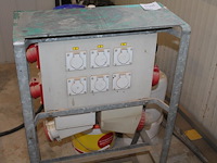 Paddenstoel/stroomverdeler met zes x 230 v, drie x 380 v en doorlus. - afbeelding 3 van  5