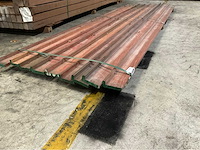Padouk afdekplank met sponning 45x120 mm (9x) - afbeelding 1 van  6