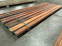 Padouk afdekplank met sponning 45x120 mm (9x) - afbeelding 3 van  6