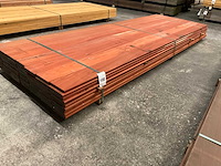 Padouk deckdelen 21x145 mm (64x) - afbeelding 1 van  6