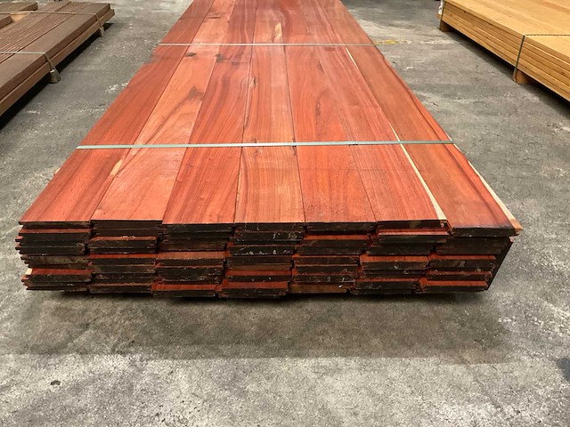 Padouk deckdelen 21x145 mm (64x) - afbeelding 4 van  6
