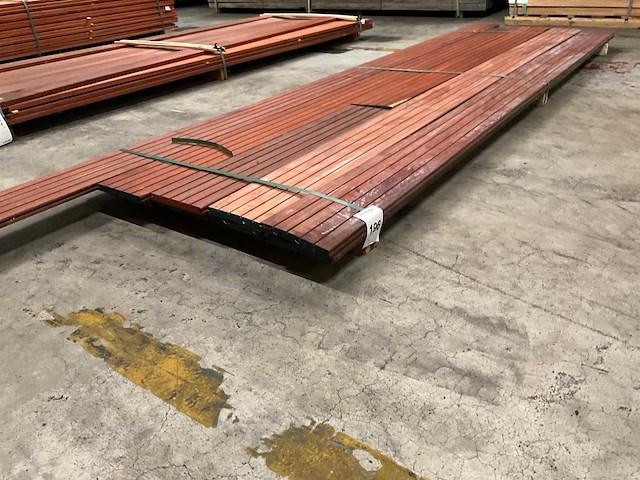Padouk deckdelen b-fix 21x190 mm (10x) - afbeelding 1 van  4