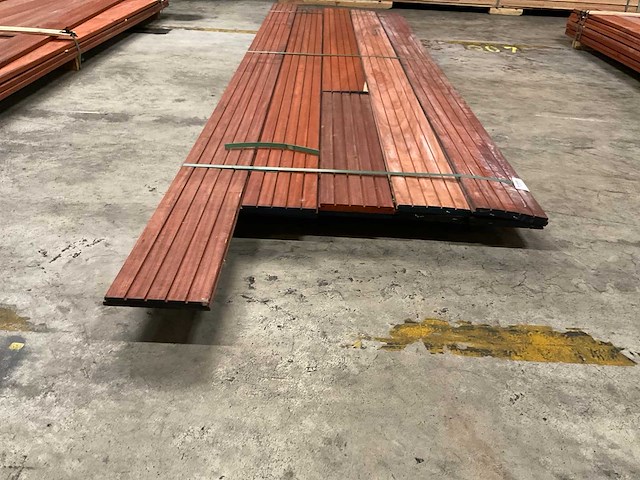 Padouk deckdelen b-fix 21x190 mm (10x) - afbeelding 2 van  4