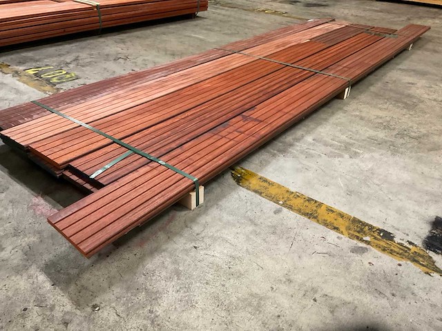 Padouk deckdelen b-fix 21x190 mm (10x) - afbeelding 3 van  4