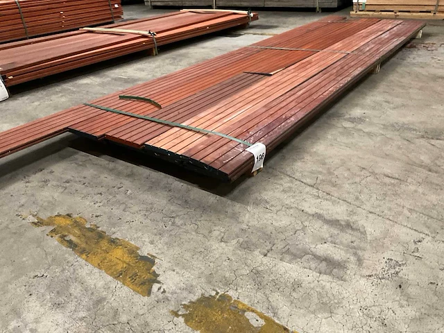 Padouk deckdelen b-fix 21x190 mm (10x) - afbeelding 1 van  5
