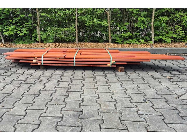 Padouk hardhout vlonderplanken (16x) - afbeelding 3 van  4