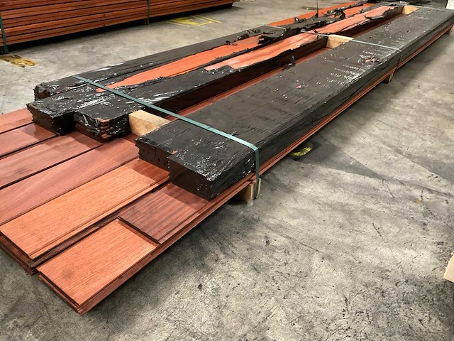 Padouk planchet 15x130 mm (25x) - afbeelding 3 van  6