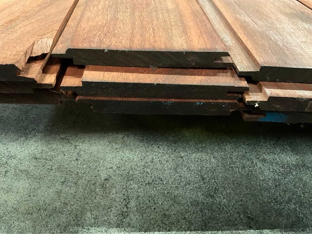 Padouk planchet 15x130 mm (25x) - afbeelding 6 van  6